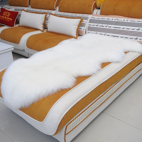 羊毛沙发坐垫 厂家直销 柔软舒适 冬季简约美观皮毛一体羊毛坐垫